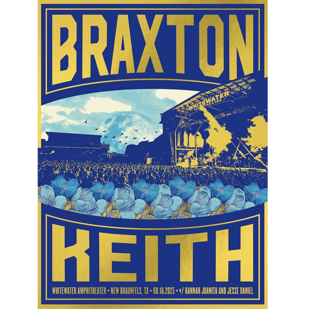 "Well-Traveled" Whitewater Amphitheater 8/16/26 Poster (Signed & Unsigned)